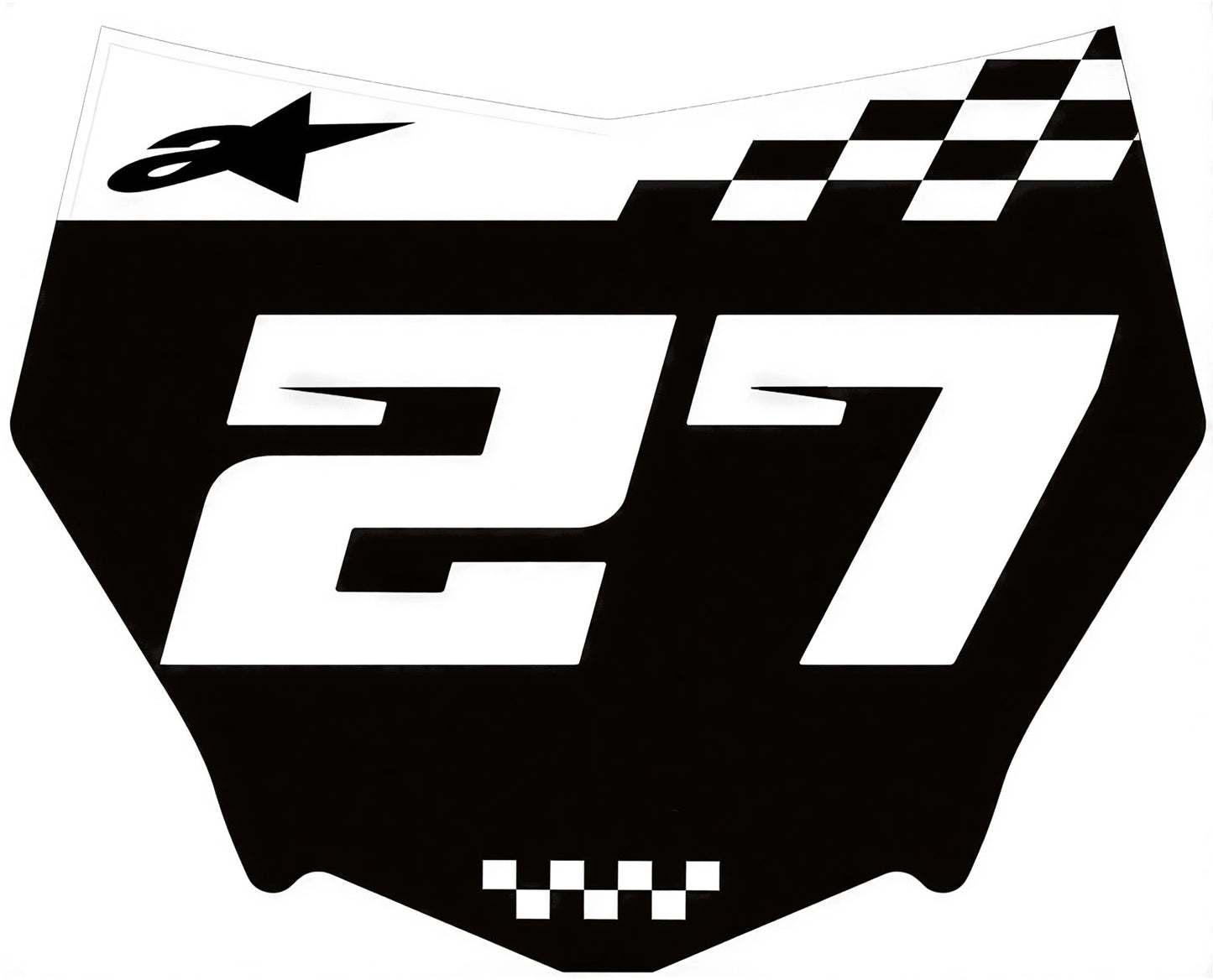 Motocutz plate with our decal