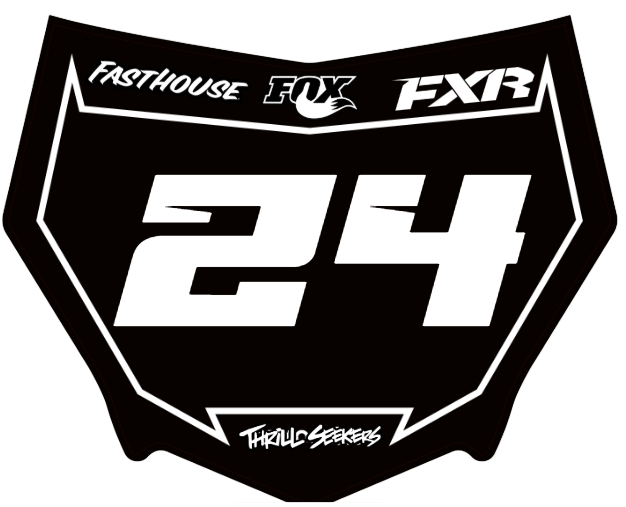 Motocutz plate with our decal